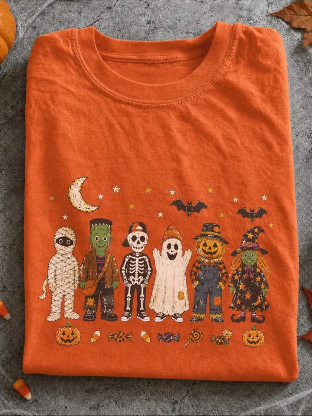 Comfort Colors Yam Halloween Characters Short Sleeve Tee